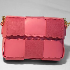 pink Biscuit Pillow Style Handmade Bag